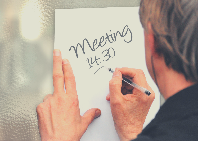 Send out meeting agendas in advance