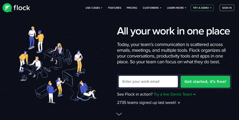 Flock keeps your team communication in one place.