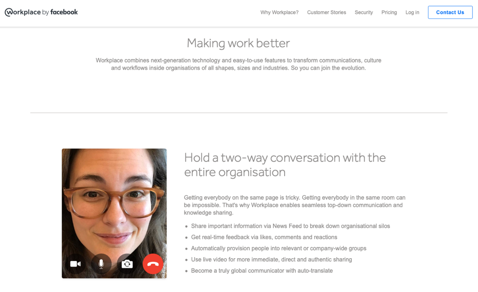Workplace by Facebook is newly launched but makes for a great collaboration tool.